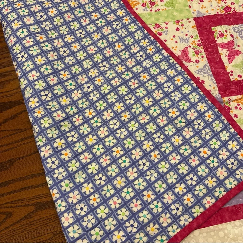 Colorful Butterfly Patchwork Quilt